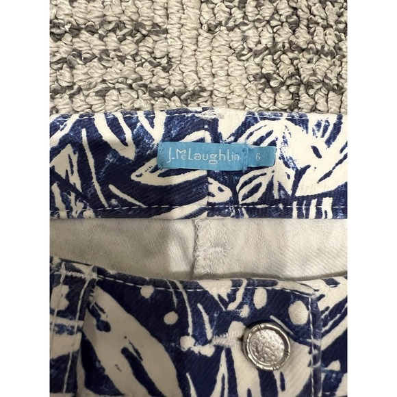 J.Mclaughlin Printed Leaves Jeans Size 6 - Picture 6 of 14